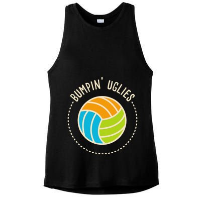 Volleyball Team I Bumpin Uglies I Beach Volleyball Ladies PosiCharge Tri-Blend Wicking Tank