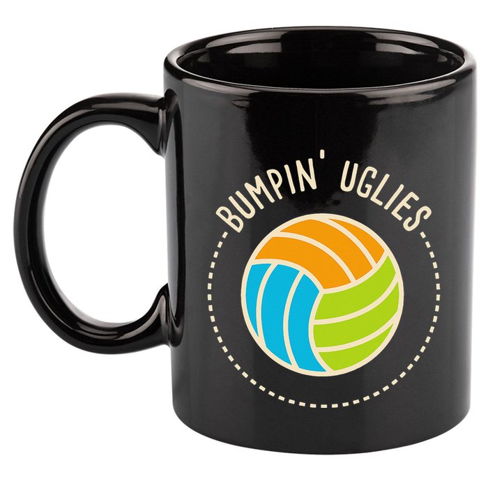 Volleyball Team I Bumpin Uglies I Beach Volleyball 11oz C Handle Ceramic Mug