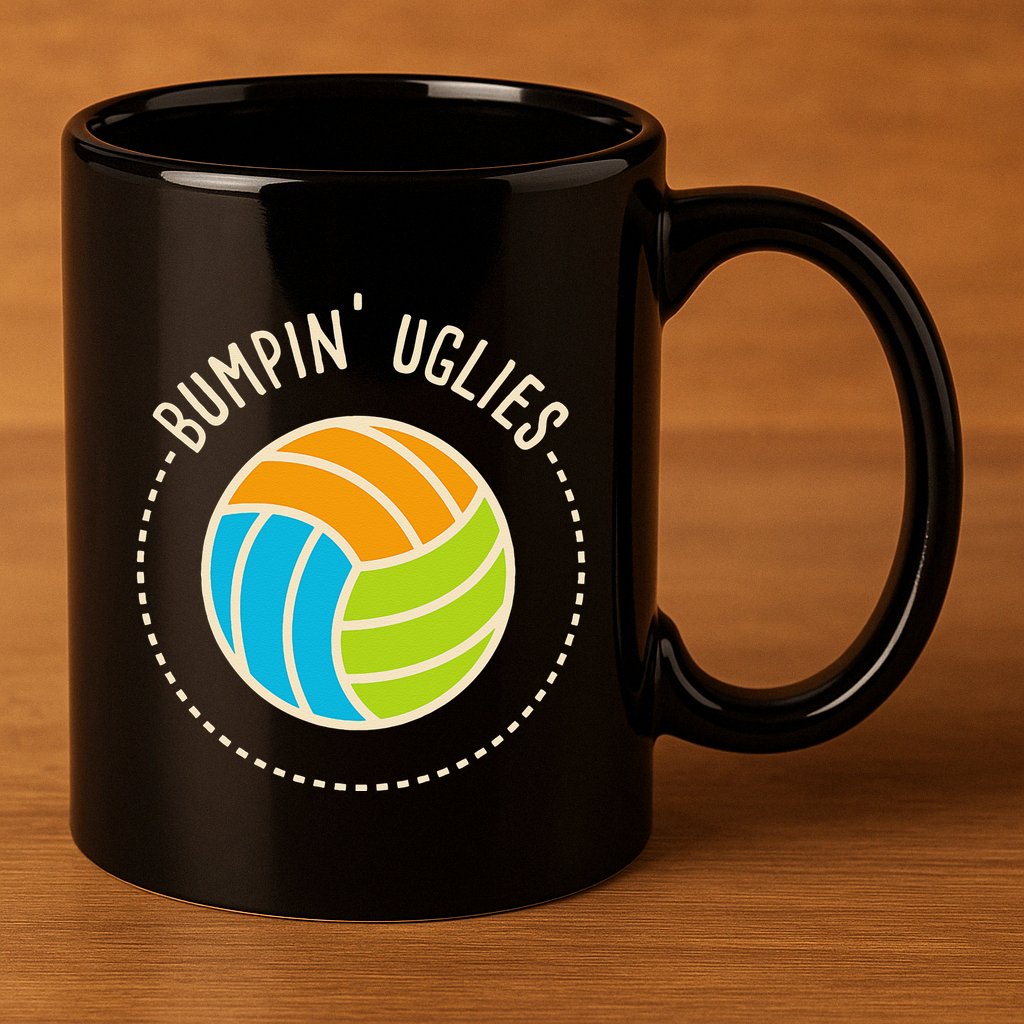 Volleyball Team I Bumpin Uglies I Beach Volleyball 11oz C Handle Ceramic Mug