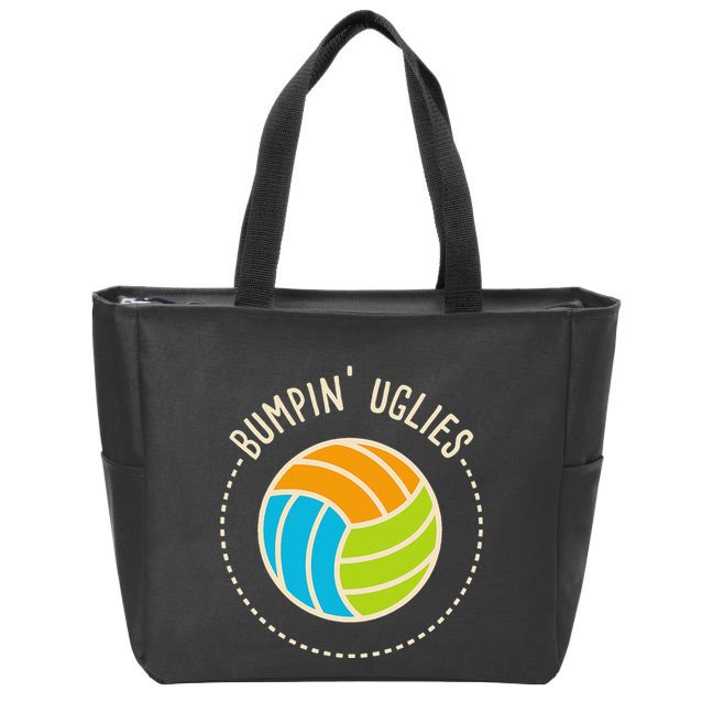 Volleyball Team I Bumpin Uglies I Beach Volleyball Zip Tote Bag