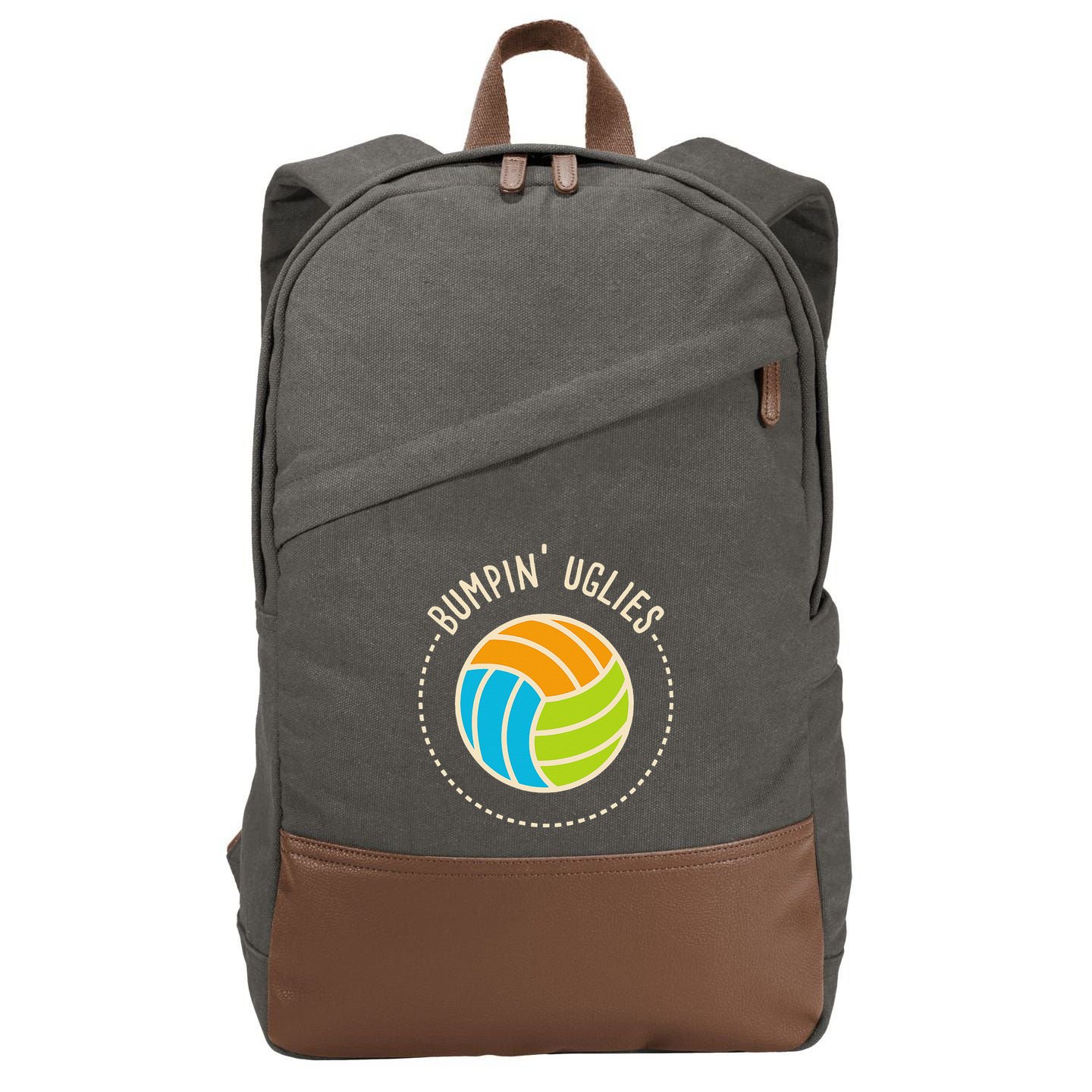 Volleyball Team I Bumpin Uglies I Beach Volleyball Cotton Canvas Backpack