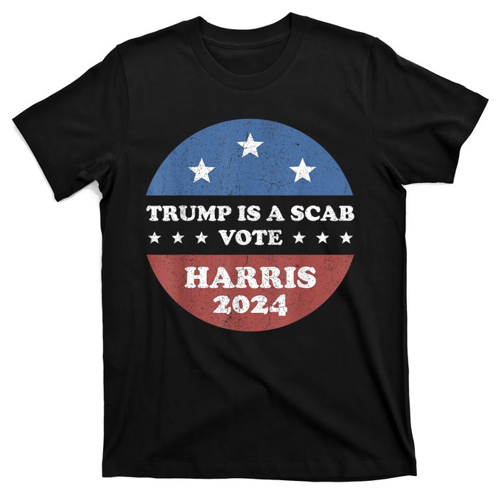 Vintage Trump Is A Scab Vote Harris 2024 T-Shirt