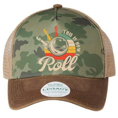 Vintage This Is How I Roll Bowling Players Tee Bowler Legacy Tie Dye Trucker Hat