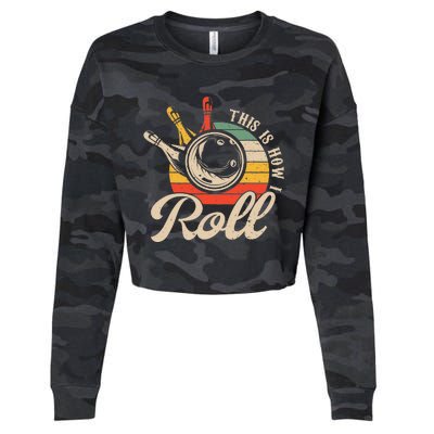 Vintage This Is How I Roll Bowling Players Tee Bowler Cropped Pullover Crew