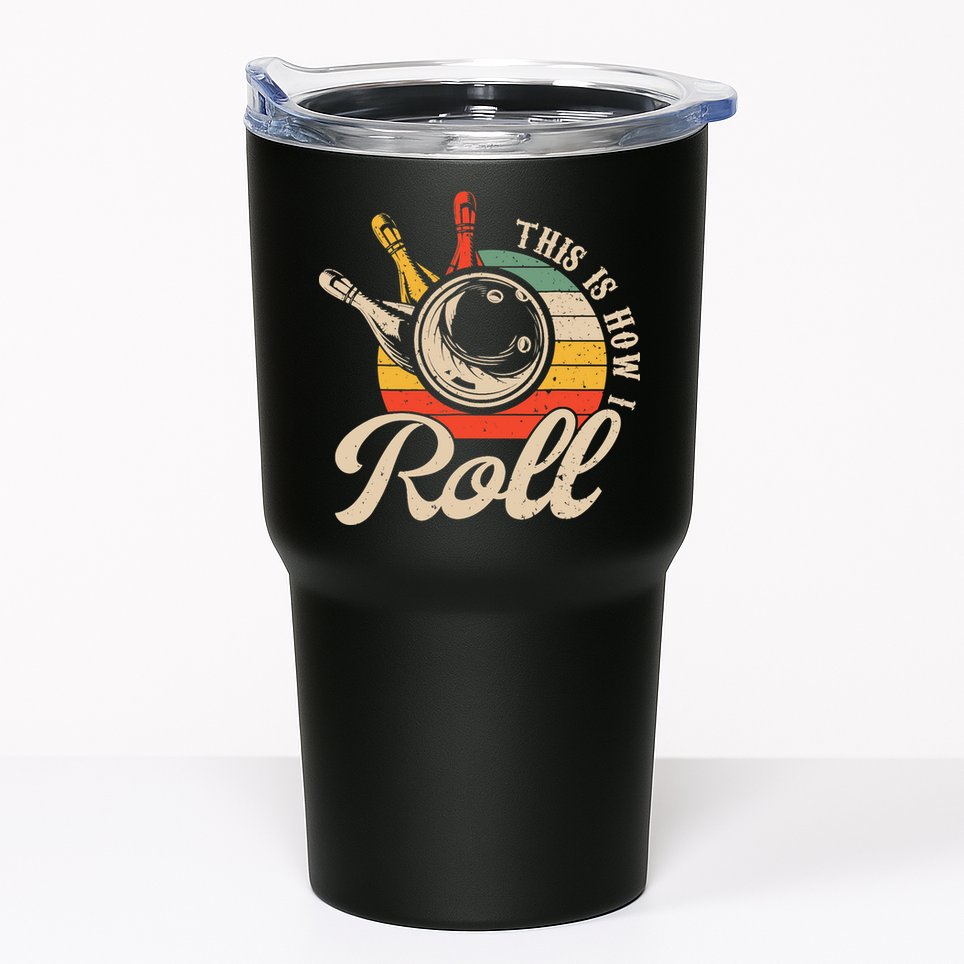 Vintage This Is How I Roll Bowling Players Tee Bowler Tumbler