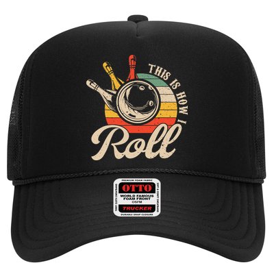 Vintage This Is How I Roll Bowling Players Tee Bowler Trucker Hat