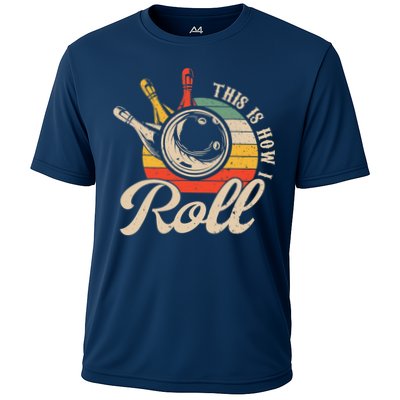 Vintage This Is How I Roll Bowling Players Tee Bowler Performance Shirt