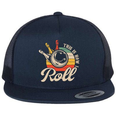 Vintage This Is How I Roll Bowling Players Tee Bowler Flatbill Hat