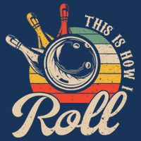 Vintage This Is How I Roll Bowling Players Tee Bowler Flatbill Hat