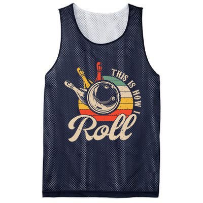 Vintage This Is How I Roll Bowling Players Tee Bowler Mesh Reversible Basketball Jersey Tank