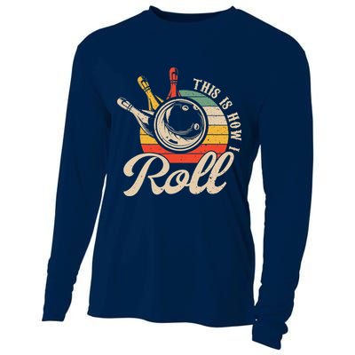 Vintage This Is How I Roll Bowling Players Tee Bowler Cooling Performance Long Sleeve Crew