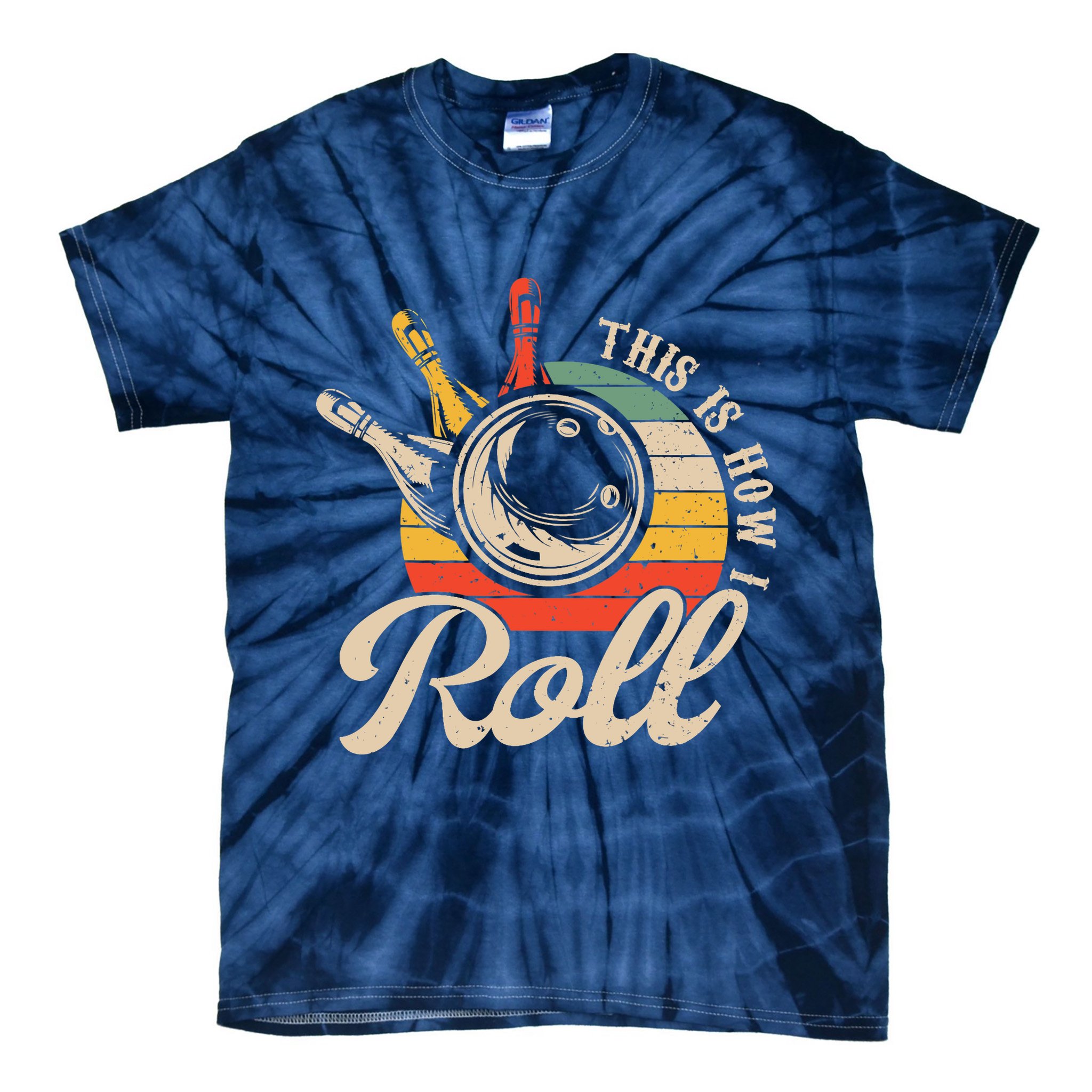 Vintage This Is How I Roll Bowling Players Tee Bowler Tie-Dye T-Shirt