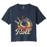 Vintage This Is How I Roll Bowling Players Tee Bowler Women's Crop Top Tee