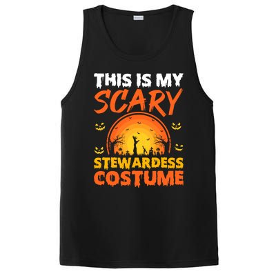 Vintage This Is My Scary Stewardess Costume Halloween Gift PosiCharge Competitor Tank