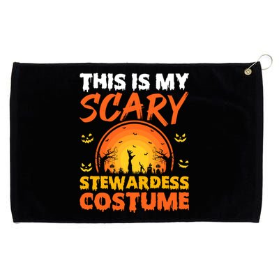 Vintage This Is My Scary Stewardess Costume Halloween Gift Grommeted Golf Towel