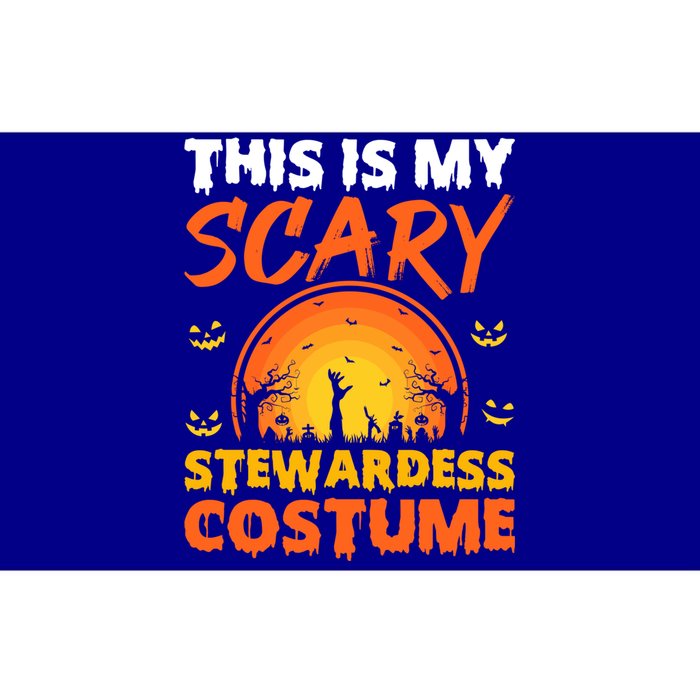 Vintage This Is My Scary Stewardess Costume Halloween Gift Bumper Sticker