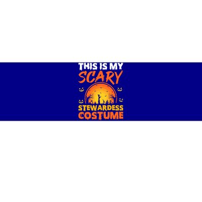 Vintage This Is My Scary Stewardess Costume Halloween Gift Bumper Sticker