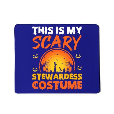 Vintage This Is My Scary Stewardess Costume Halloween Gift Mousepad