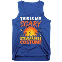 Vintage This Is My Scary Stewardess Costume Halloween Gift Tank Top