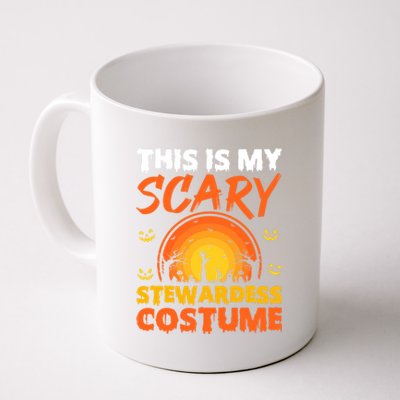 Vintage This Is My Scary Stewardess Costume Halloween Gift Coffee Mug