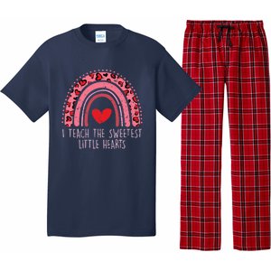 Valentines Teacher I Teach The Sweetest Little Hearts Pajama Set