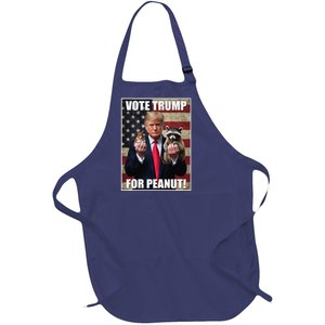 Vote Trump Justic For Fred Peanut The Squirrel Merch Full-Length Apron With Pockets