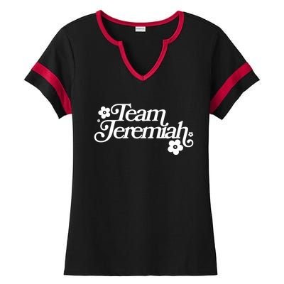 Vintage Team Jeremiah Logo Ladies Halftime Notch Neck Tee