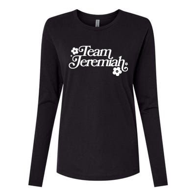 Vintage Team Jeremiah Logo Womens Cotton Relaxed Long Sleeve T-Shirt