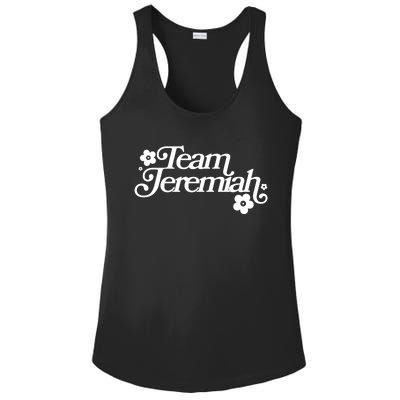 Vintage Team Jeremiah Logo Ladies PosiCharge Competitor Racerback Tank