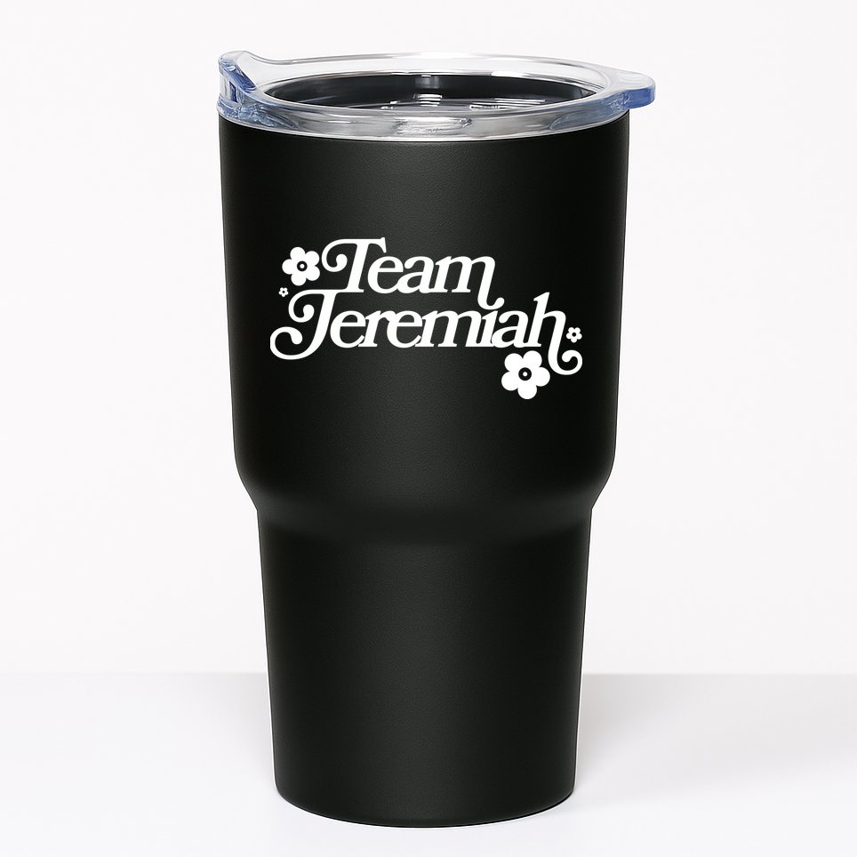 Vintage Team Jeremiah Logo Tumbler