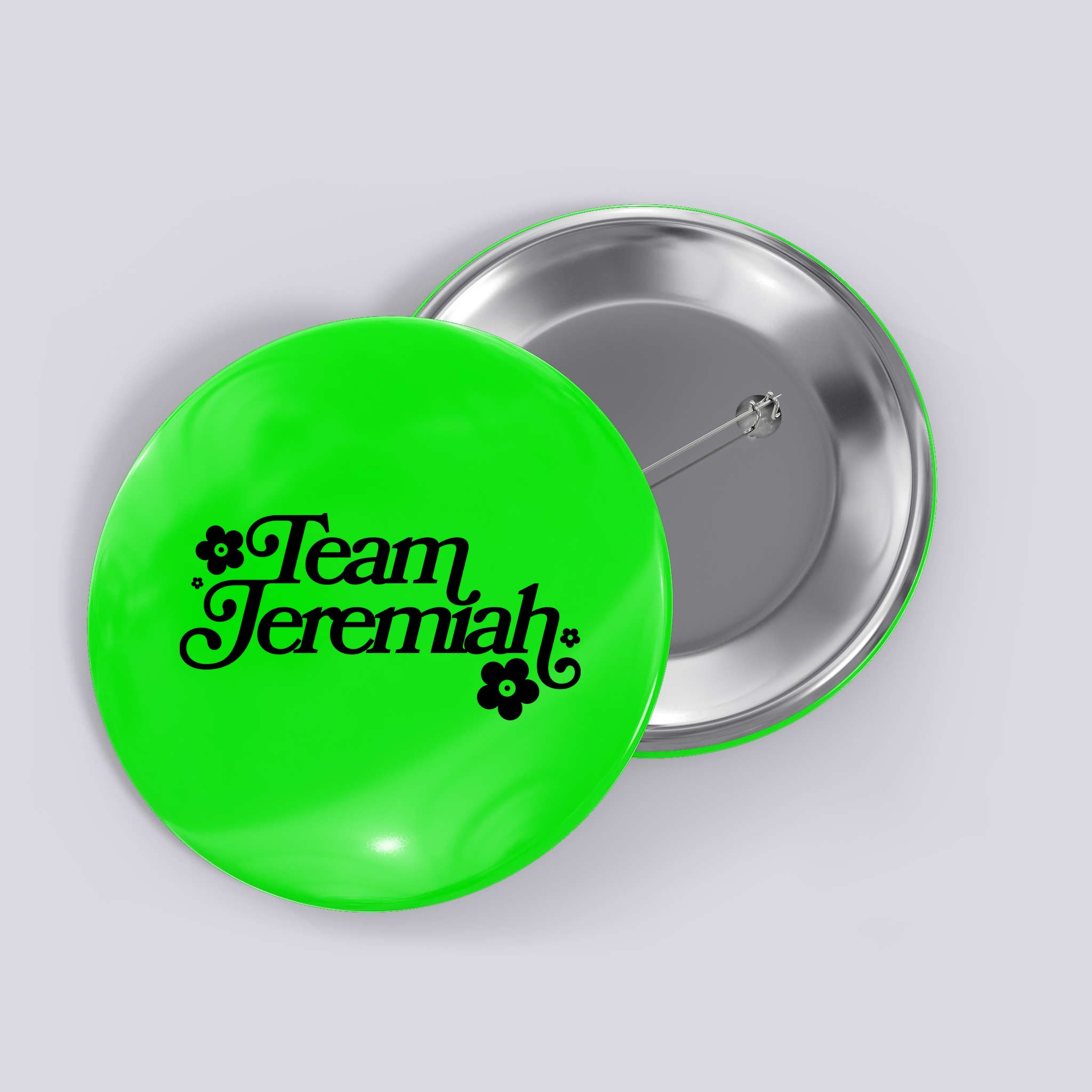 Vintage Team Jeremiah Logo Button