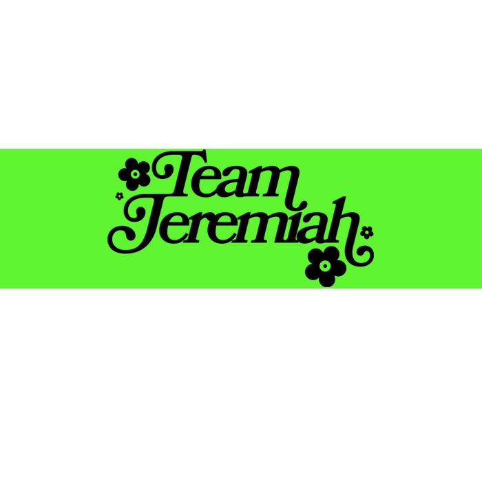 Vintage Team Jeremiah Logo Bumper Sticker