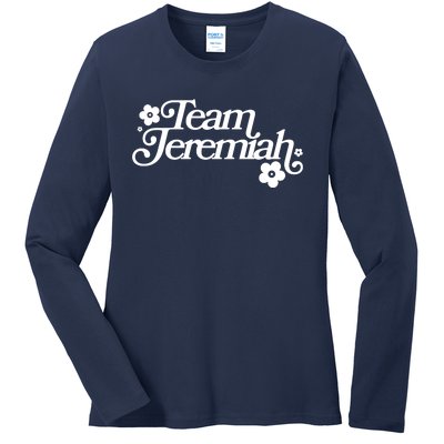 Vintage Team Jeremiah Logo Ladies Long Sleeve Shirt