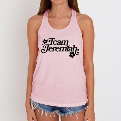 Vintage Team Jeremiah Logo Women's Knotted Racerback Tank