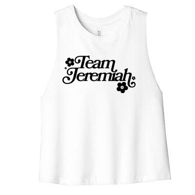 Vintage Team Jeremiah Logo Women's Racerback Cropped Tank