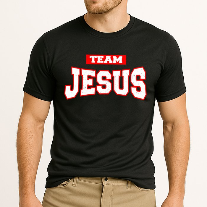 Vintage Team Jesus Funny Performance Shirt