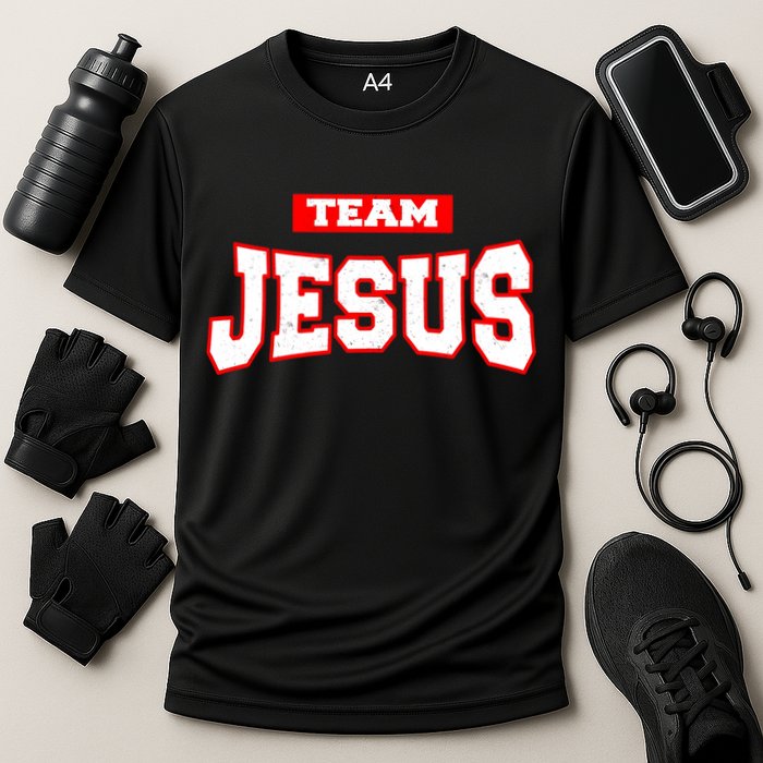 Vintage Team Jesus Funny Performance Shirt