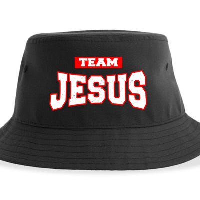 Vintage Team Jesus Funny Sustainable Bucket Hat