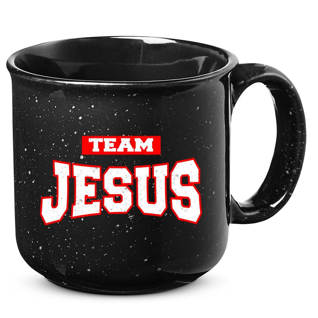 Vintage Team Jesus Funny 15oz Campfire Ceramic Mug