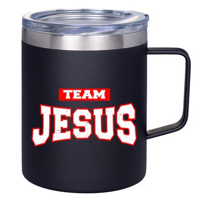 Vintage Team Jesus Funny 12oz Stainless Steel Coffee Mug