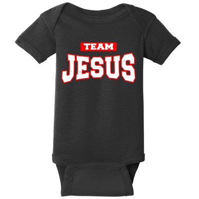 Vintage Team Jesus Funny Baby Bodysuit