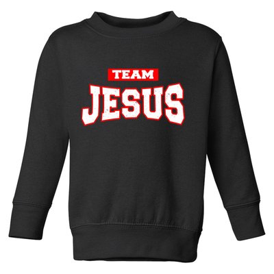 Vintage Team Jesus Funny Toddler Sweatshirt