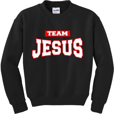 Vintage Team Jesus Funny Kids Sweatshirt