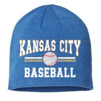 Vintage Team Kansas City Baseball Game Day Great Gift Sustainable Beanie