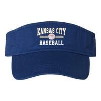 Vintage Team Kansas City Baseball Game Day Great Gift Valucap Bio-Washed Visor