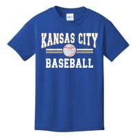 Vintage Team Kansas City Baseball Game Day Great Gift Kids T-Shirt