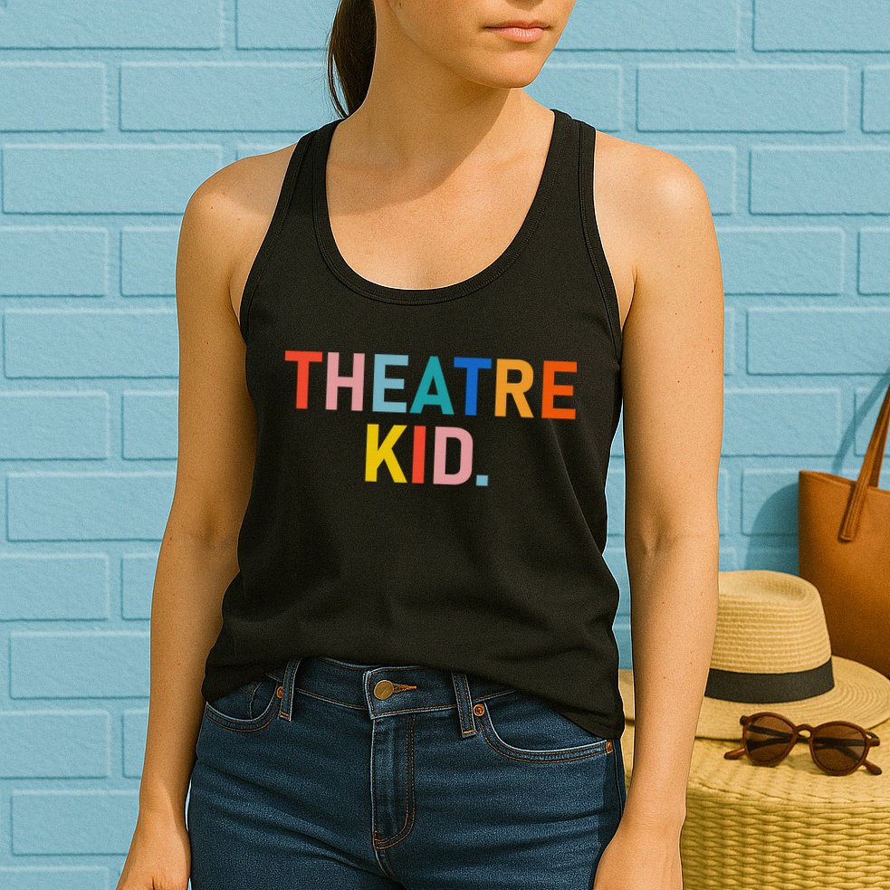 Vintage Theatre Kid Merch Broadway Womens Tank Top