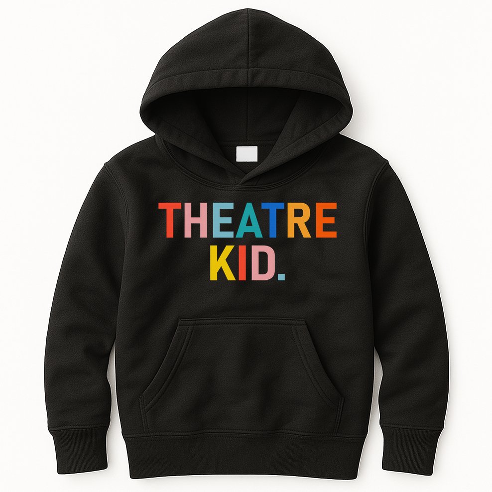 Vintage Theatre Kid Merch Broadway Kids Hoodie