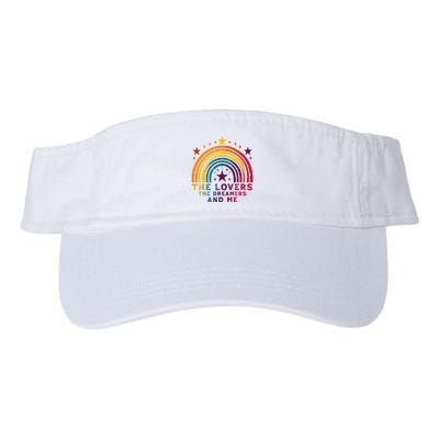 Vintage The Lovers The Dreamers And Me Funny Rainbow Quotes Visor