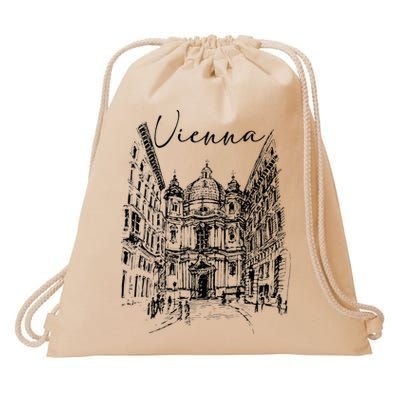 Vienna Traveling Lover Vienna Travel Austria Travel Vacation Drawstring Bag